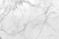 Smooth flat marble rock surface patterned  with white and streaks of gray Royalty Free Stock Photo