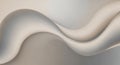 Smooth flowing abstract waves in soft beige and light gray gradient colors creating a subtle organic background texture Royalty Free Stock Photo