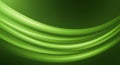 Smooth, flowing green waves create a dynamic abstract design. Multiple curved bands Royalty Free Stock Photo