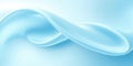 A smooth and flowing light blue wave pattern creating an abstract background with a sense of movement and fluidity in a serene Royalty Free Stock Photo