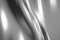 Elegant Silver Fabric Texture with Light Reflections for Design Royalty Free Stock Photo