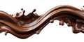 Generative AI Dynamic Chocolate Splash with Smooth Liquid Flow and Rich Texture in Motion business concept. Royalty Free Stock Photo