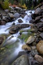 Smooth flowing Varden Creek. Royalty Free Stock Photo
