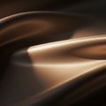 Smooth, flowing waves of brown fabric create a dynamic, soft texture with highlights Royalty Free Stock Photo