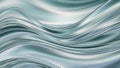 Smooth Silver and Teal Metallic Fabric Waves with Subtle Light Highlights abstract Royalty Free Stock Photo