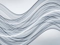 Smooth Silver and White Abstract Wavy Lines with Subtle Texture and Soft Lighting background clean Royalty Free Stock Photo