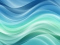 Fluid abstract waves of vibrant blue and bright green with luminous highlights creating a dynamic and flowing background with a Royalty Free Stock Photo