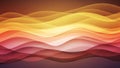 Smooth flowing waves of warm orange yellow and red gradient colors creating an abstract background pattern Royalty Free Stock Photo