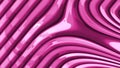 Smooth and glossy pink lines bending in multiple directions.
