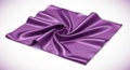 Smooth glossy purple fabric elegantly spread on a flat surface Royalty Free Stock Photo