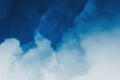 Smooth gradient abstract background with blue and white cloud-like shapes Royalty Free Stock Photo