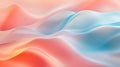A smooth gradient background blending from light blue to pastel coral, with dynamic abstract waves Royalty Free Stock Photo