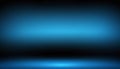 Deep Blue Gradient Studio Background with Light Reflection Royalty Free Stock Photo