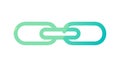 Smooth Gradient Connectivity Chain Link Vector, vector design Generative AI Royalty Free Stock Photo