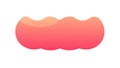 Smooth Gradient Wavy Shape Design, vector design Generative AI Royalty Free Stock Photo