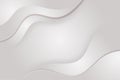 Smooth gray abstract wavy background with luxury design