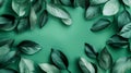 Smooth green gradient with subtle textures and leaf veins on green bg Royalty Free Stock Photo