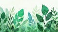 Smooth green gradient with subtle textures and leaf veins on green bg Royalty Free Stock Photo