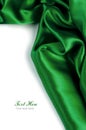 Smooth green Satin background