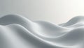 Smooth grey wavy surface forms abstract minimal background texture. Soft light, subtle shadows highlight gentle curves, adding Royalty Free Stock Photo