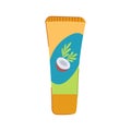 smooth hand cream cartoon vector illustration Royalty Free Stock Photo