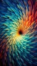 Smooth Inner Vortex Colorful Abstract Background. Generative ai