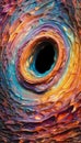 Smooth Inner Vortex Colorful Abstract Background. Generative ai