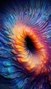 Smooth Inner Vortex Colorful Abstract Background. Generative ai