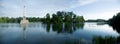 THe Smooth lake in Tsarskoye Selo Royalty Free Stock Photo