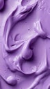 Smooth lavender whipped cream texture with soft curves and swirls Royalty Free Stock Photo