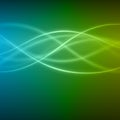 Smooth light blue green waves lines vector abstract background. Royalty Free Stock Photo