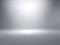 Smooth light gray background with soft falloff, center space wide open for clear messaging Royalty Free Stock Photo