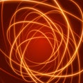 Smooth light orange waves lines abstract background.