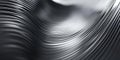 Smooth Lines Create Wavy Pattern With Abstract, Flowing Silver Metallic Texture Royalty Free Stock Photo