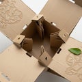 A smooth matte texture it s designed for eco friendly packaging Royalty Free Stock Photo