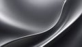 Smooth Metallic Silver Abstract Background with Wavy Curves and Subtle Light Reflections Keywords: abstract Royalty Free Stock Photo