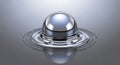 Light gray to dark enhancing the reflective quality of the sphere and Royalty Free Stock Photo