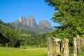 Smooth mountain rocks in Tres Picos National Park, Brazil Royalty Free Stock Photo