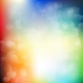 smooth multi color abstract background and blur bokeh