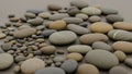 Is random with pebbles overlapping and lying close together showcasing a Royalty Free Stock Photo