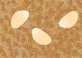 Smooth Ovals on abstract background Royalty Free Stock Photo