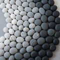 The pebbles are closely placed highlighting their roundness and uniformity Royalty Free Stock Photo