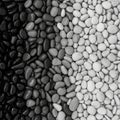 Smooth pebbles are arranged in gradients Royalty Free Stock Photo