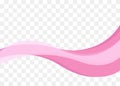 Smooth pink wave Royalty Free Stock Photo