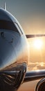 Smooth And Polished Capturing The Sunlit Majesty Of A Plane\'s Back