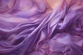 Smooth Purple silk textile. Generate Ai