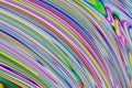 Smooth rainbow dynamic curves. Abstract background.