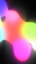 Smooth rainbow gradient lights blending in abstract glowing shapes Royalty Free Stock Photo
