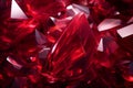 Smooth Red crystal surface. Generate ai