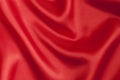 Smooth red satin background Royalty Free Stock Photo